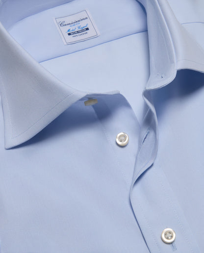 Camicissima Men’s Slim Fit Light Blue Non-Iron Permanent Cotton Shirt