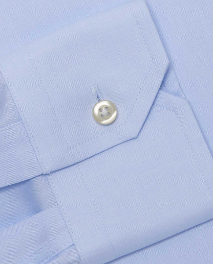 Camicissima Men’s Slim Fit Plain Shirt – Light Blue | Non-Iron Permanent | Full Sleeves