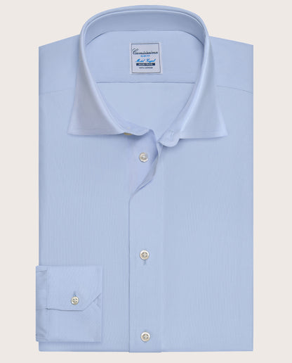 Camicissima Men’s Slim Fit Light Blue Non-Iron Permanent Cotton Shirt