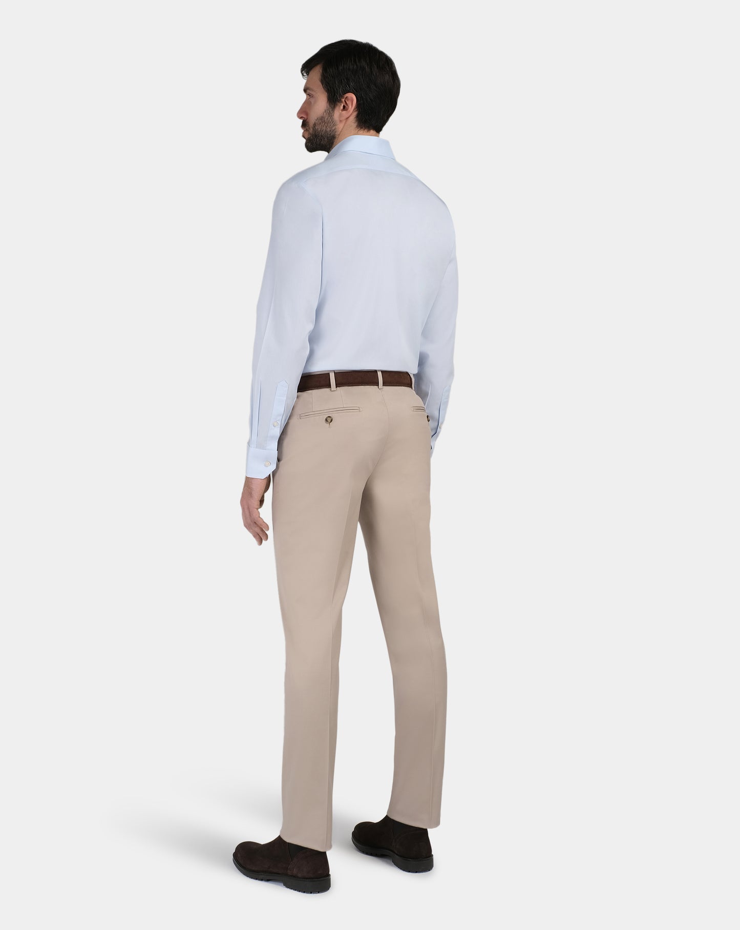Camicissima Men’s Slim Fit Plain Shirt – Light Blue | Non-Iron Permanent | Full Sleeves