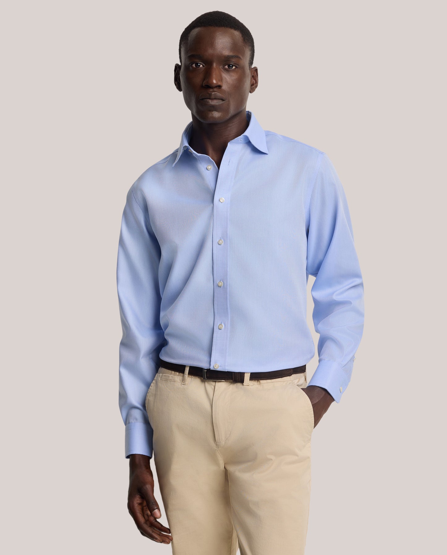 Camicissima Men’s Self-Designed Non-Iron Permanent Regular Fit Cotton Shirt