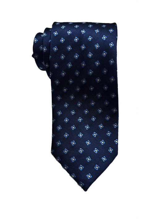 Camicissima Blue Navy Jacquard 100% Silk Tie – Elegant Party & Office Look
