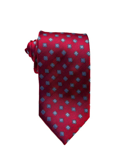 Camicissima Red Jacquard 100% Silk Tie – Elegant Party & Office Look