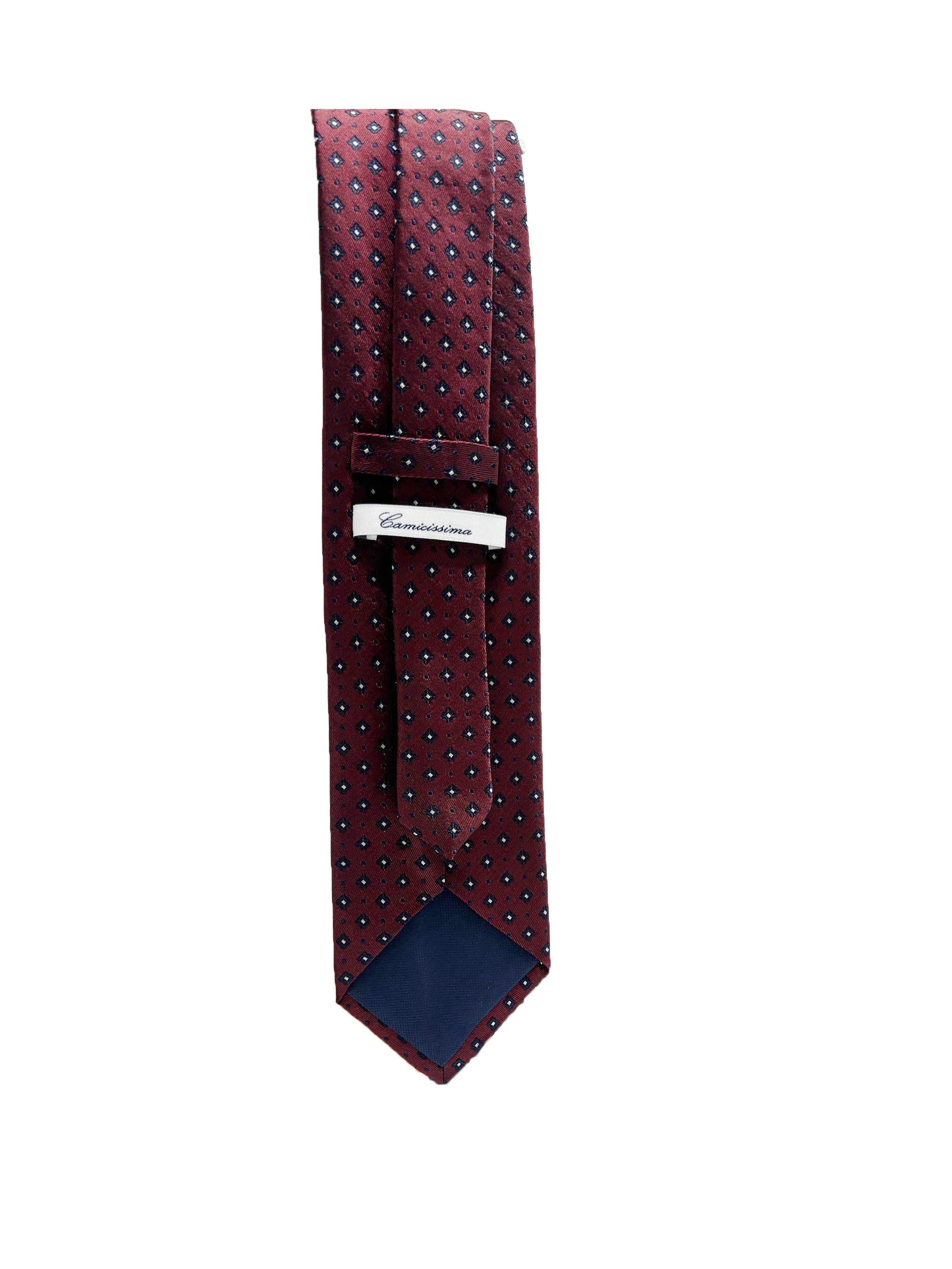 Camicissima Magenta Jacquard 100% Silk Tie – Elegant Party & Office Look
