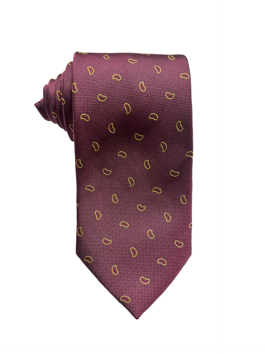 Camicissima Magenta Jacquard 100% Silk Tie – Elegant Party & Office Look