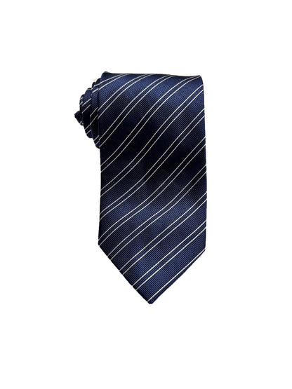 Camicissima Blue Navy Regimental 100% Silk Tie – Elegant Party & Office Look