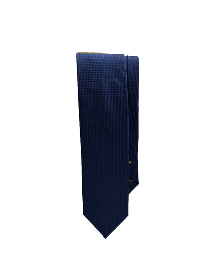 Camicissima Dark Blue Plain 100% Silk Tie – Elegant Party & Office Look