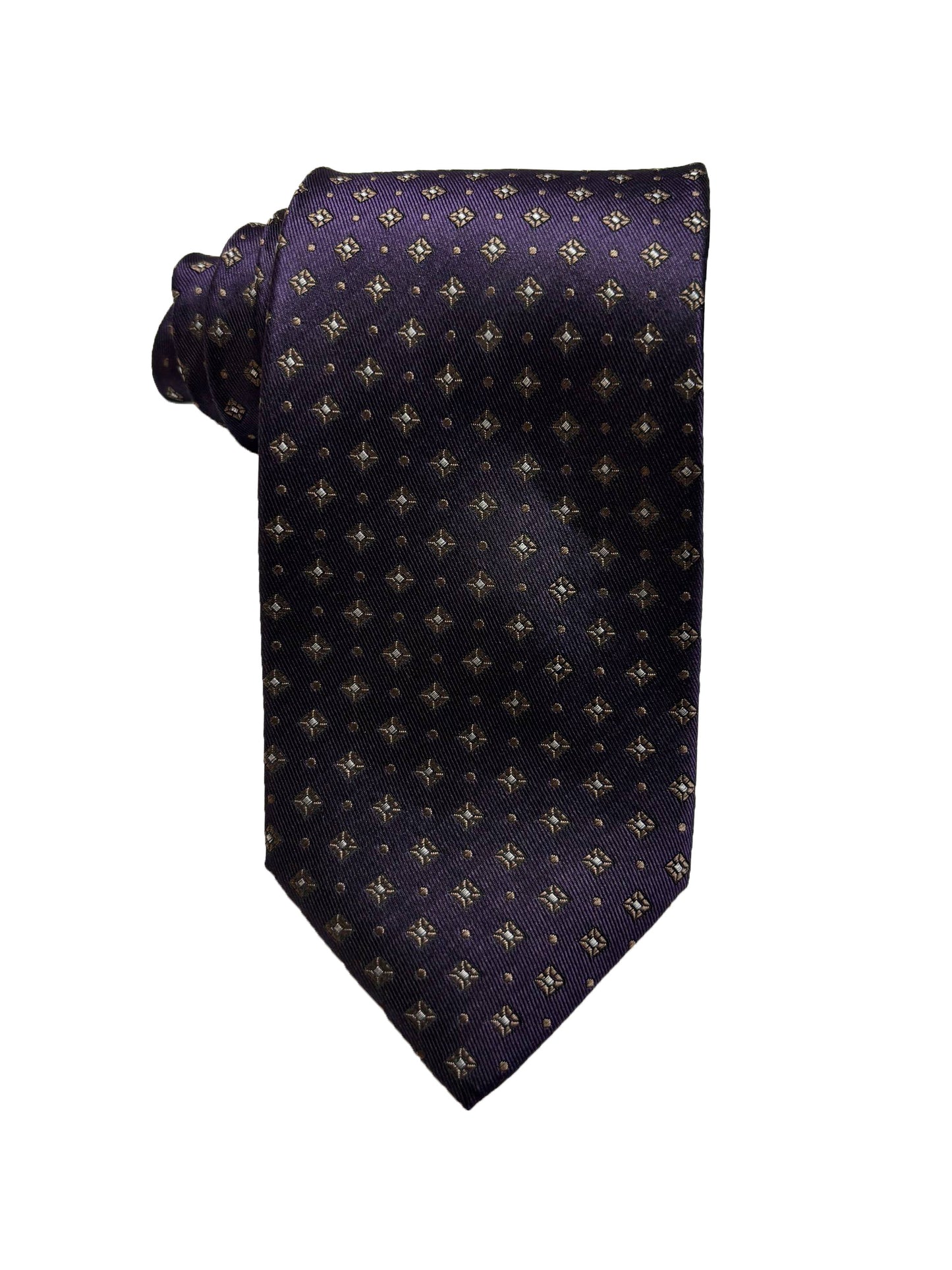 Camicissima Purple Jacquard 100% Silk Tie – Elegant Party & Office Look