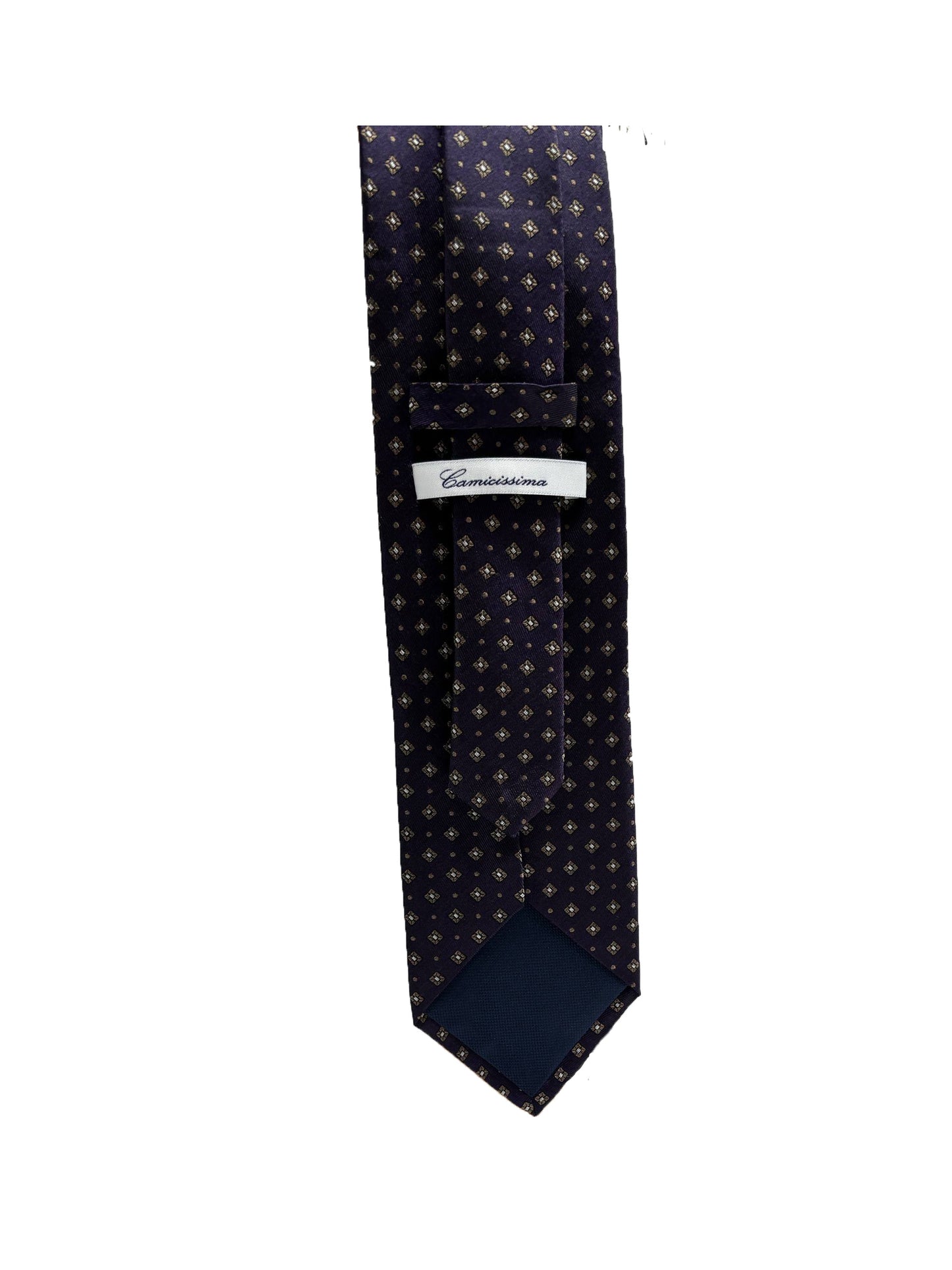 Camicissima Purple Jacquard 100% Silk Tie – Elegant Party & Office Look