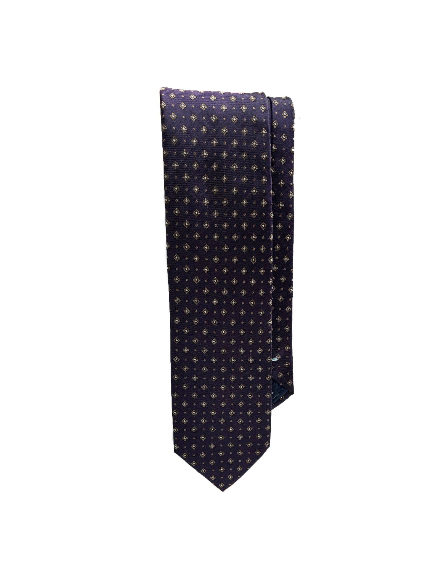 Camicissima Purple Jacquard 100% Silk Tie – Elegant Party & Office Look