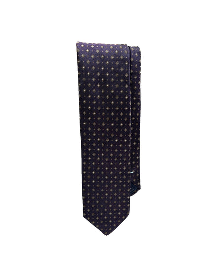 Camicissima Purple Jacquard 100% Silk Tie – Elegant Party & Office Look