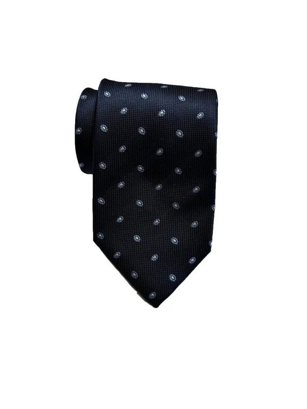 Camicissima Dark Blue Jacquard 100% Silk Tie – Elegant Party & Office Look