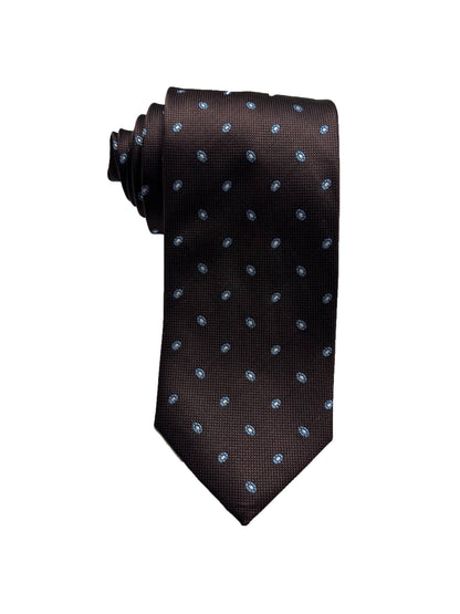 Camicissima Brown Jacquard 100% Silk Tie – Elegant Party & Office Look