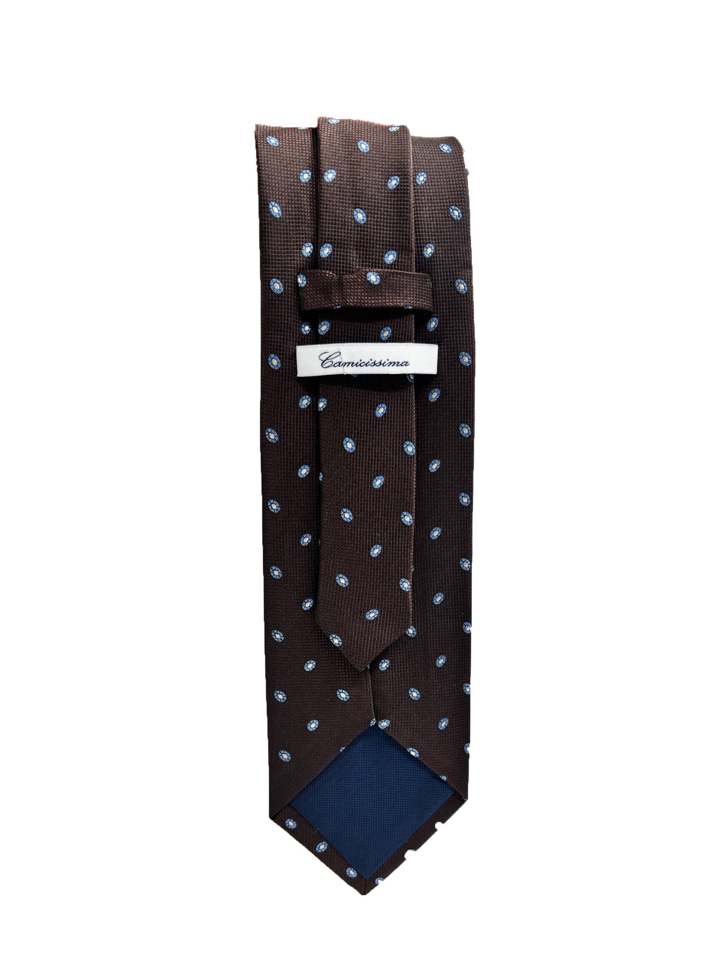 Camicissima Brown Jacquard 100% Silk Tie – Elegant Party & Office Look