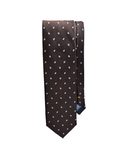 Camicissima Brown Jacquard 100% Silk Tie – Elegant Party & Office Look