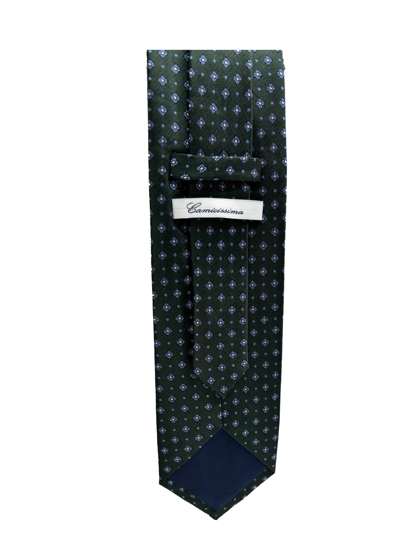 Camicissima Green Jacquard 100% Silk Tie – Elegant Party & Office Look