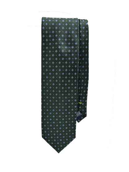 Camicissima Green Jacquard 100% Silk Tie – Elegant Party & Office Look