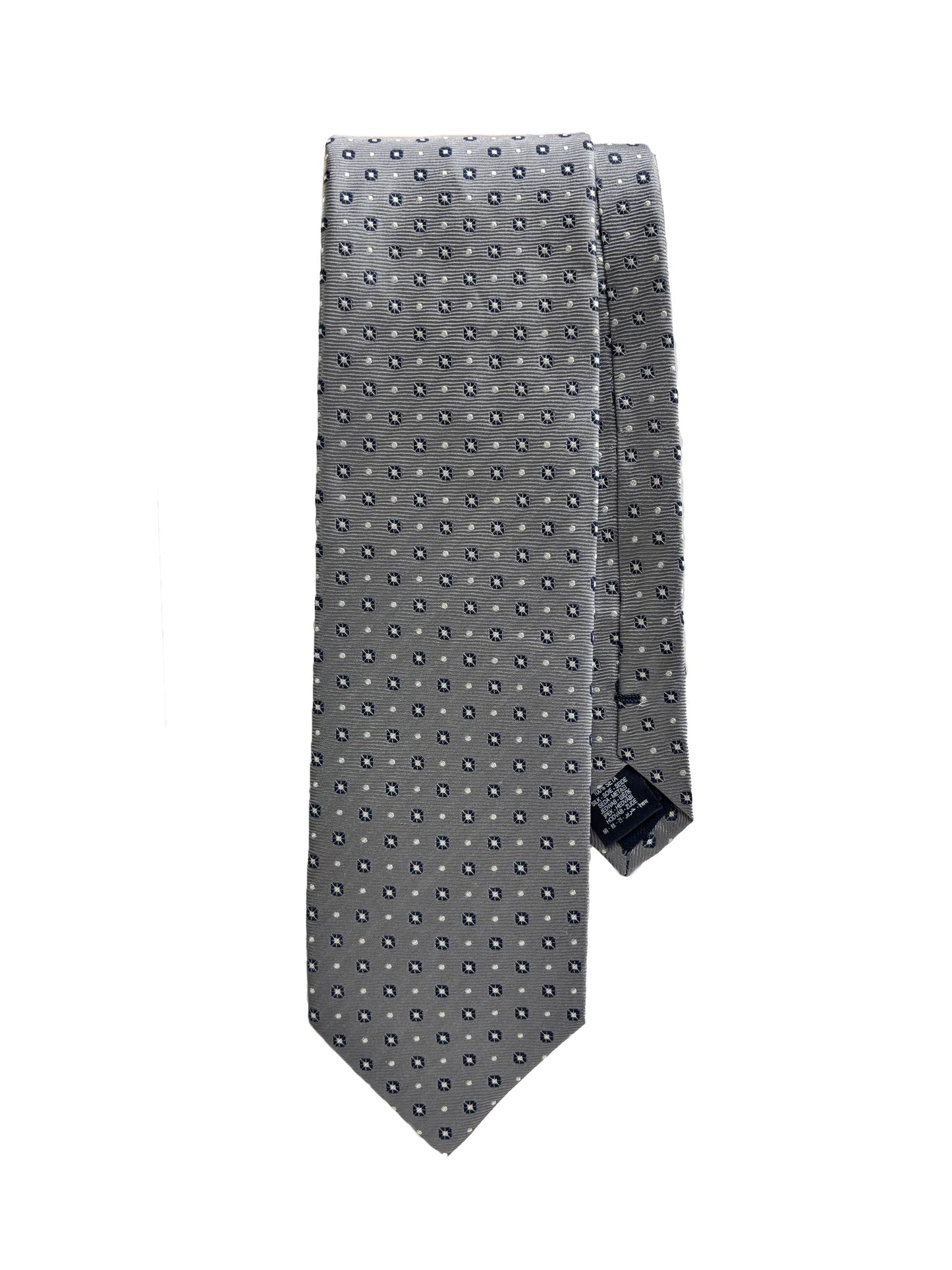 Camicissima Grey Jacquard 100% Silk Tie– Elegant Party & Office Look