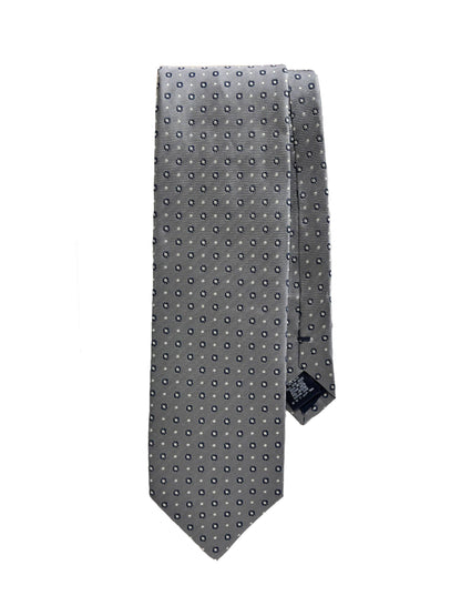 Camicissima Grey Jacquard 100% Silk Tie– Elegant Party & Office Look