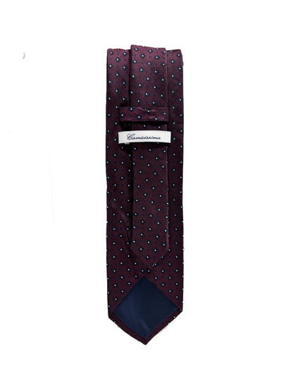 Camicissima Red Jacquard 100% Silk Tie – Elegant Party & Office Look