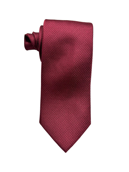 Camicissima Bordeaux Plain 100% Silk Tie – Elegant Party & Office Look