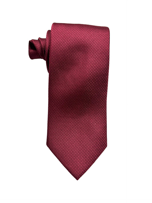 Camicissima Bordeaux Plain 100% Silk Tie – Elegant Party & Office Look