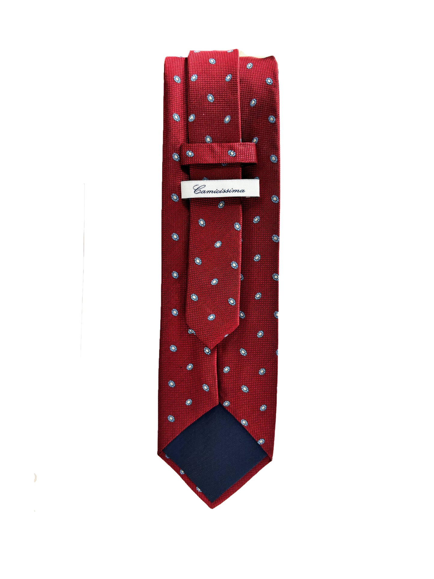 Camicissima Red Jacquard 100%  Silk Tie – Elegant Party & Office Look