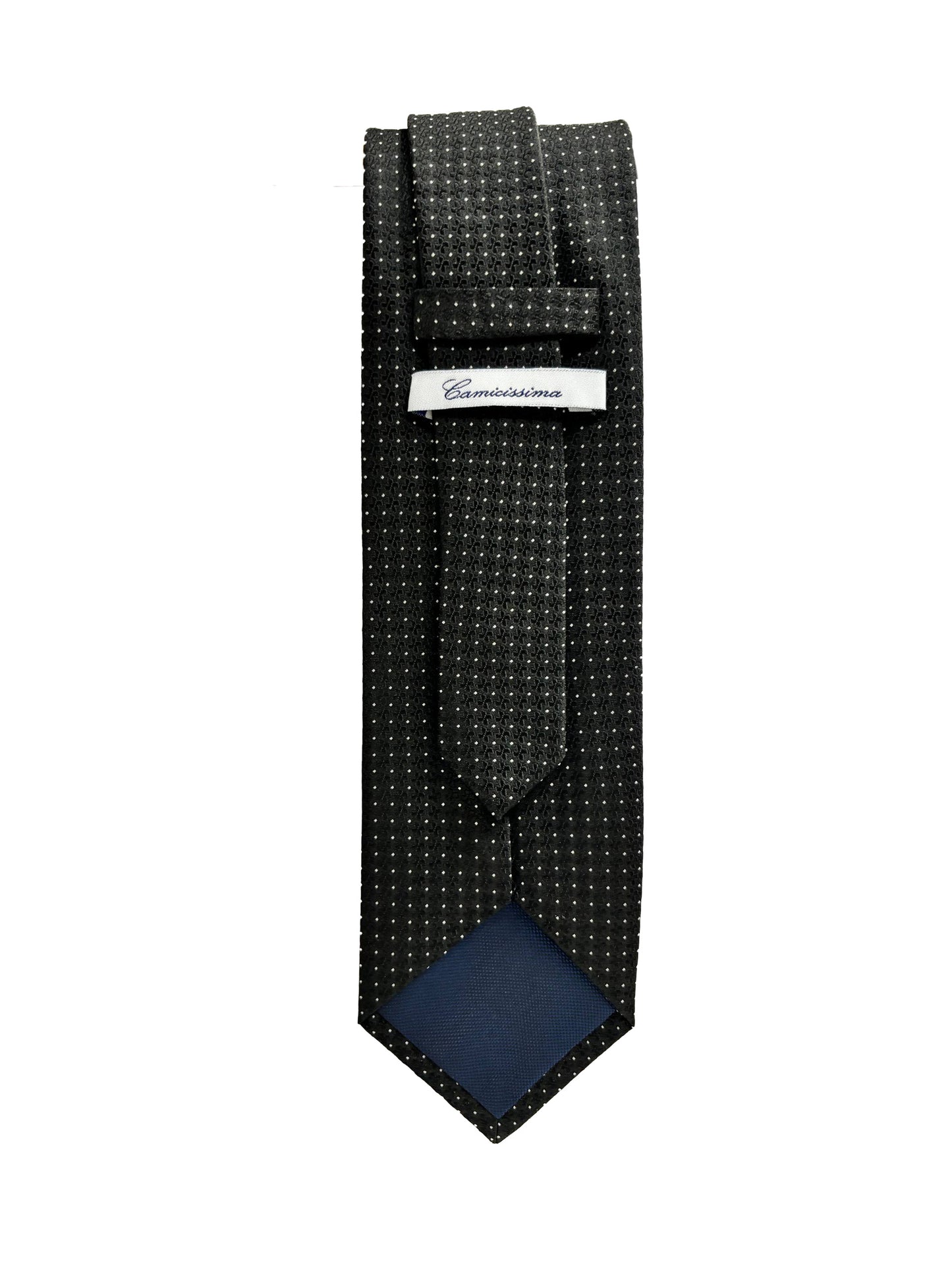 Camicissima Black Jacquard 100% Silk Tie – Elegant Party & Office Look
