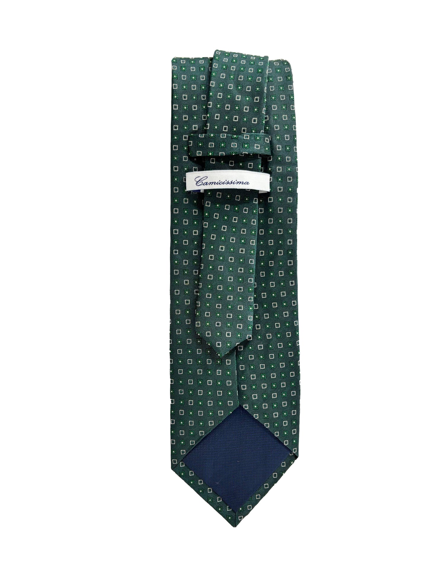 Camicissima Green Jacquard 100% Silk Tie – Elegant Party & Office Look