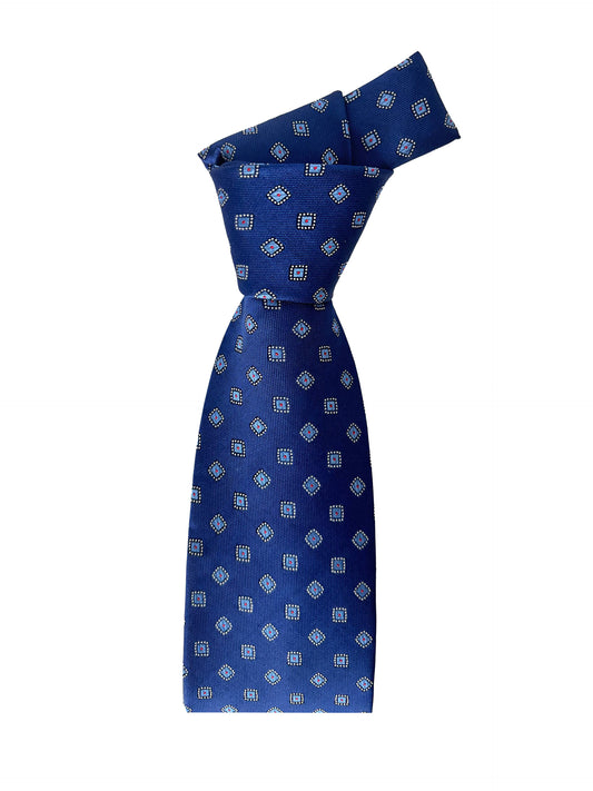 Camicissima Blue Navy Jacquard 100% Silk Tie – Elegant Party & Office Look