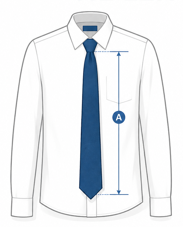 How to measure tie length