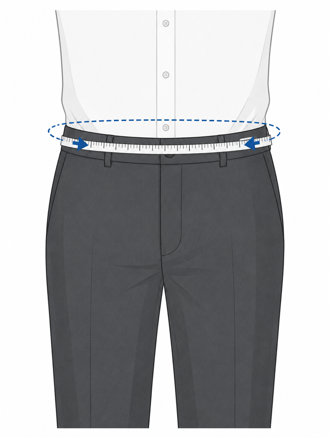 How to measure waist